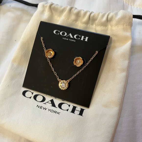 Coach Earring and Necklace Set - Picture 1 of 2